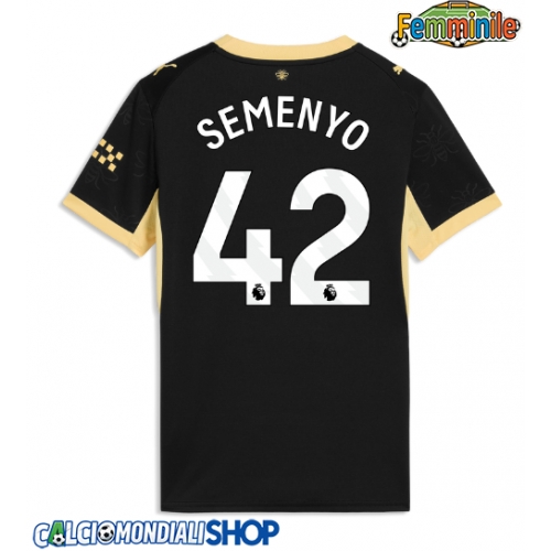 Maglie da calcio Manchester City Antoine Semenyo #42 Seconda Maglia Femminile 2026-27 Manica Corta